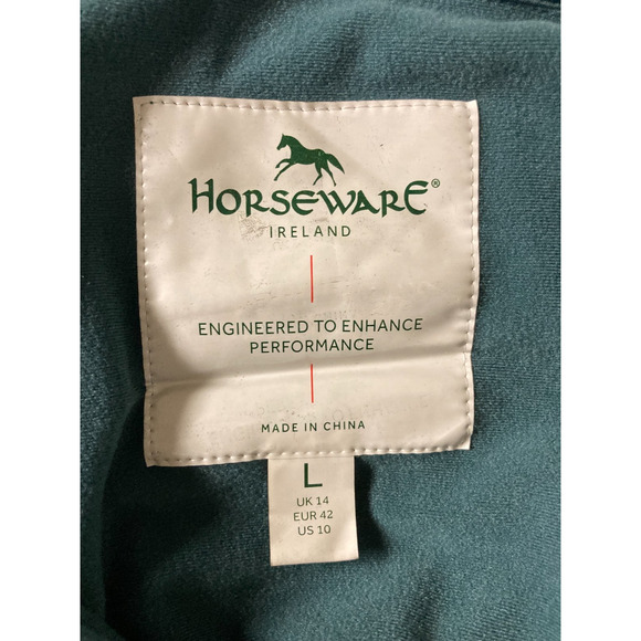 Horseware Thea Tech Quarter Zip Fleece Top Green Size Large Equestrian - Picture 5 of 5